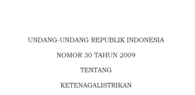 Perizinan Penggunaan Genset Berdasarkan UU Nomor 30 Tahun 2009